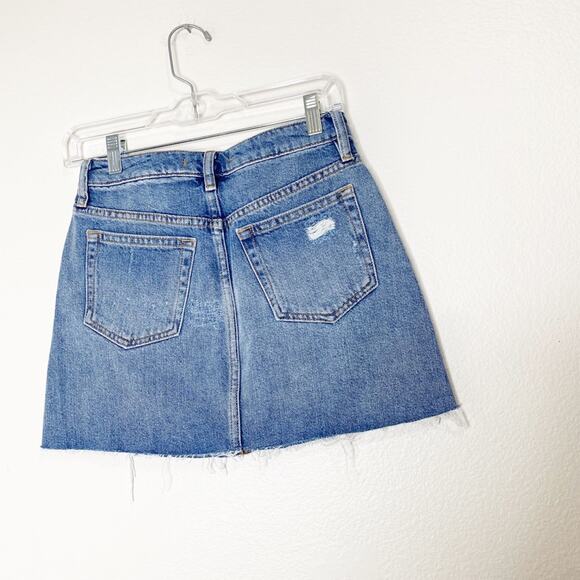 Free People we the free distressed denim mini skirt size 25 - Picture 9 of 9